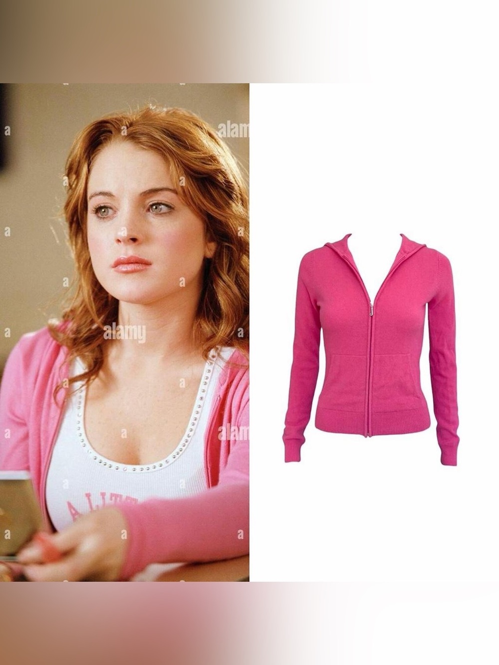 Cashmere Hoodie As Seen On Cady Heron In Mean Girls